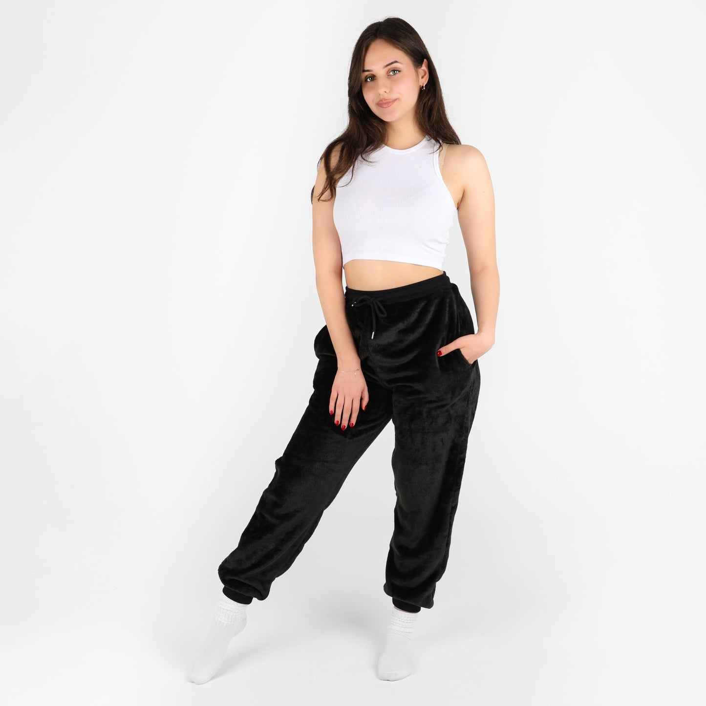 Pantalons Flannel (Noir)