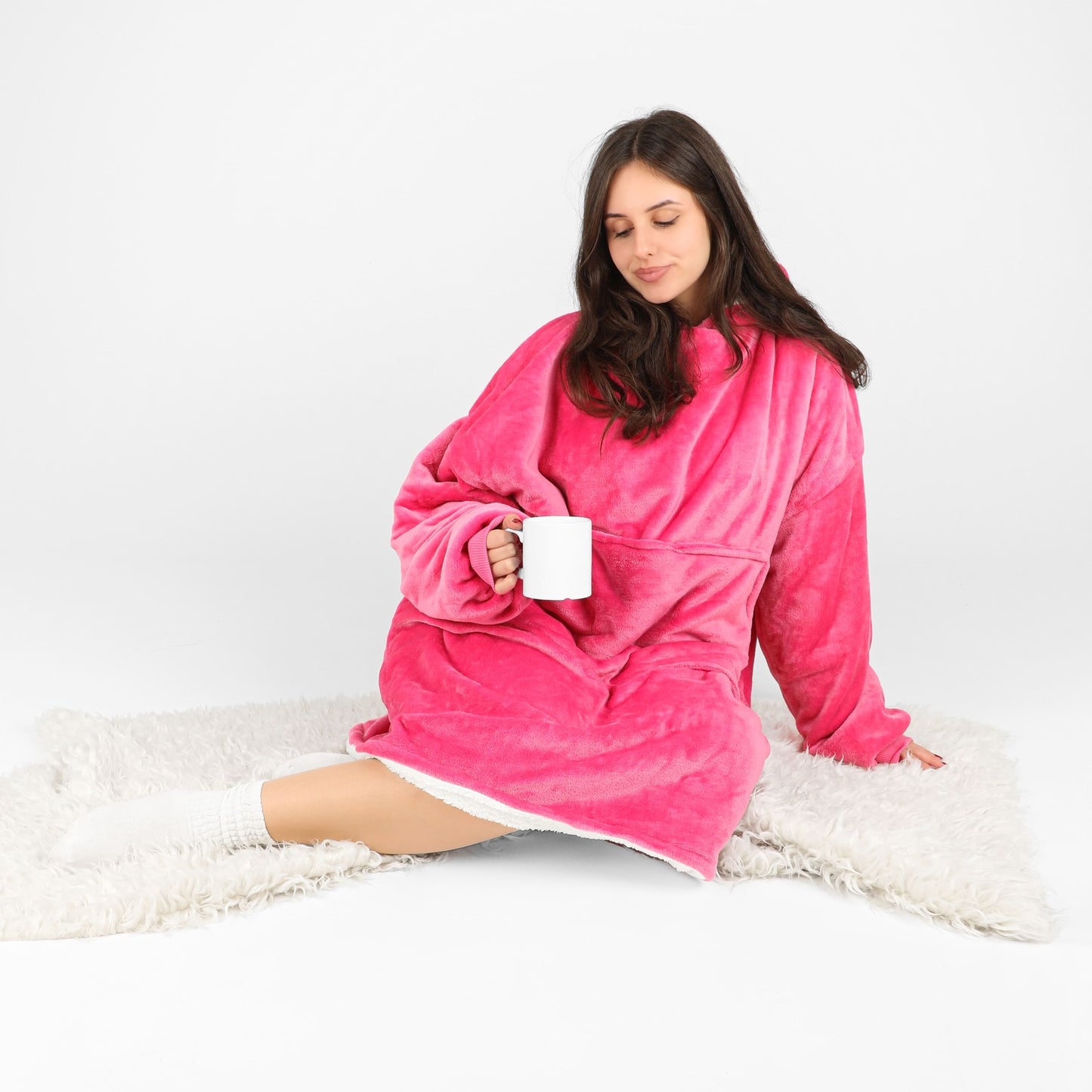 Blanket Hoodie (Rose)