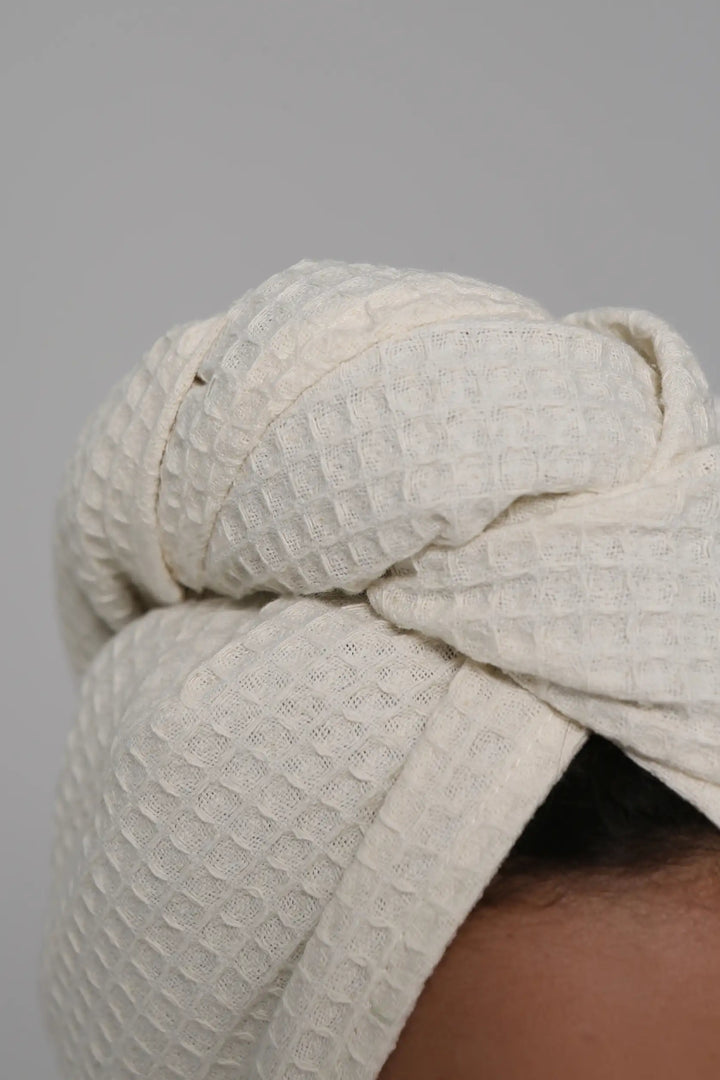 Turban Cheveux Écru
