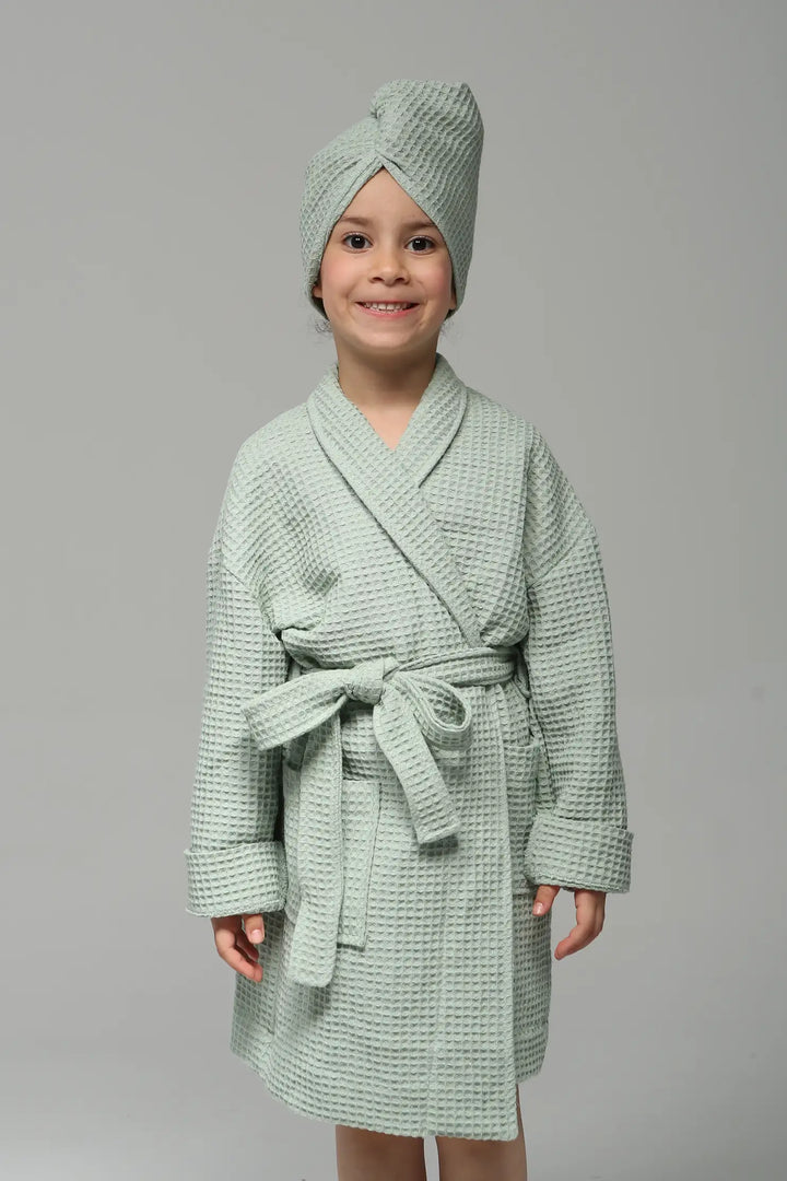 Peignoir Kids - vert d'eau