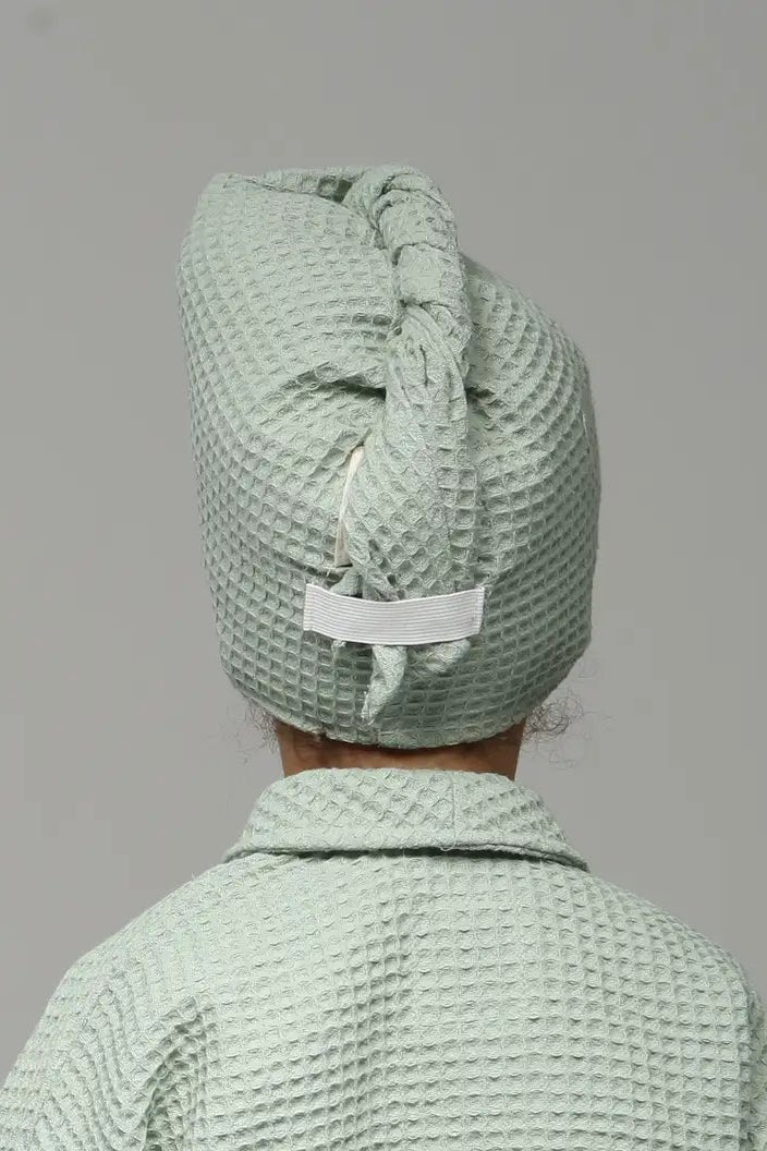 Turban Cheveux Vert d'eau