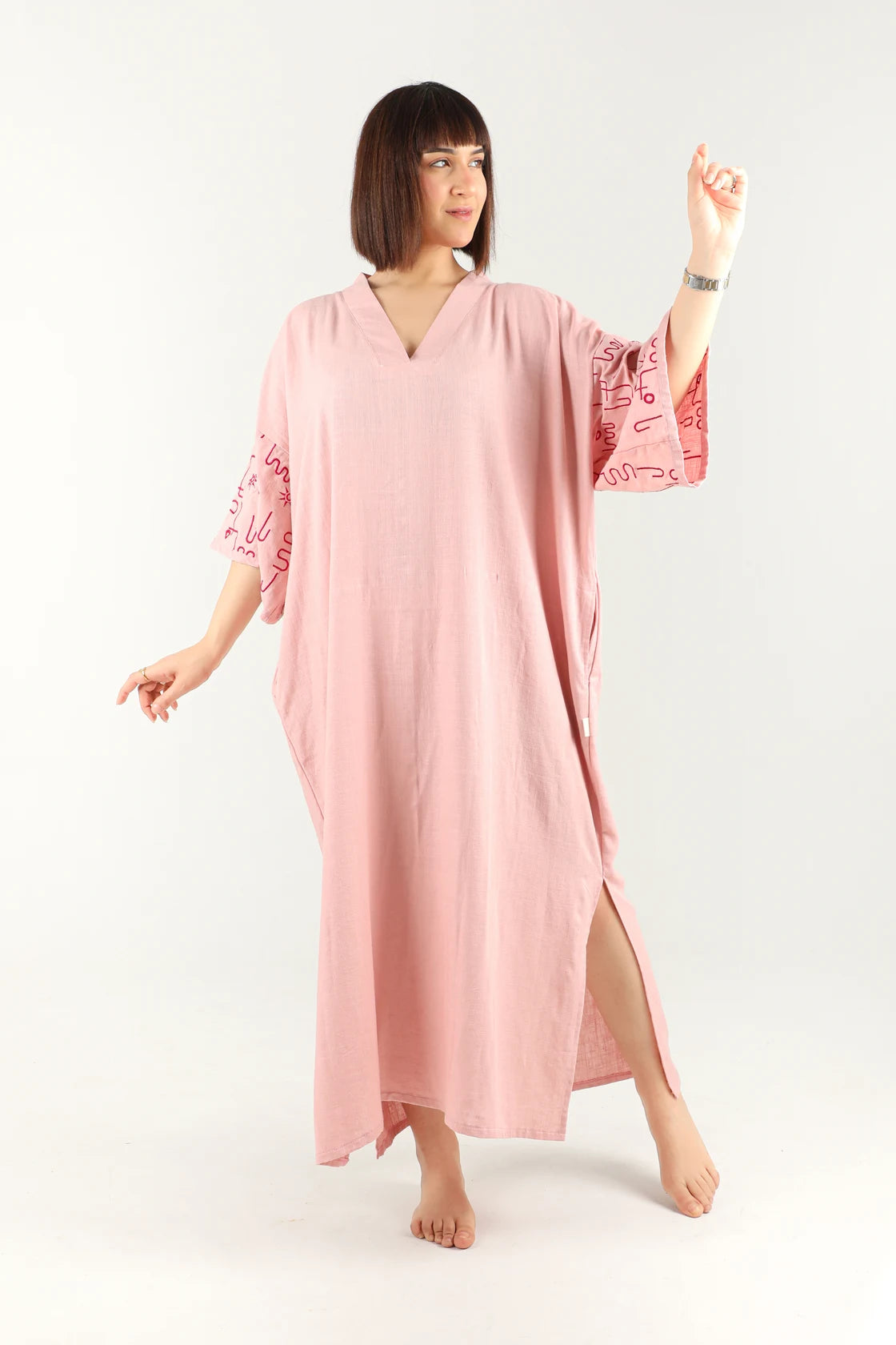 Jebba en lin (rose pastel)