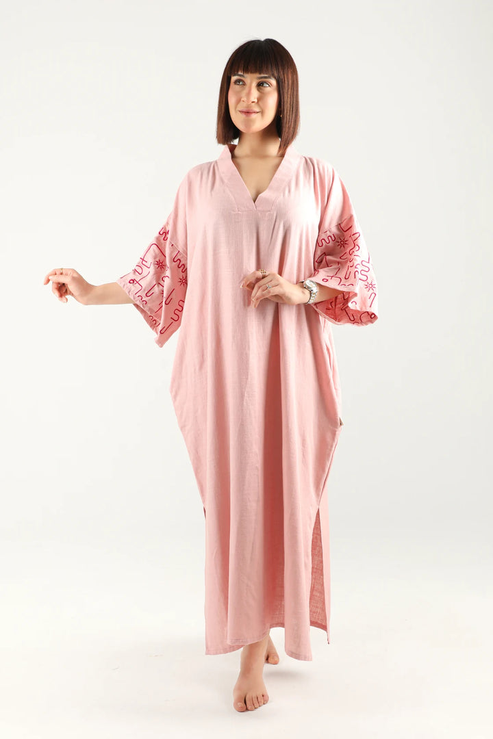 Jebba en lin (rose pastel)