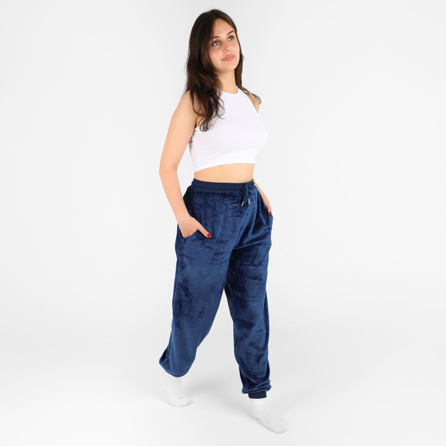 Pantalons Flannel (Bleu)