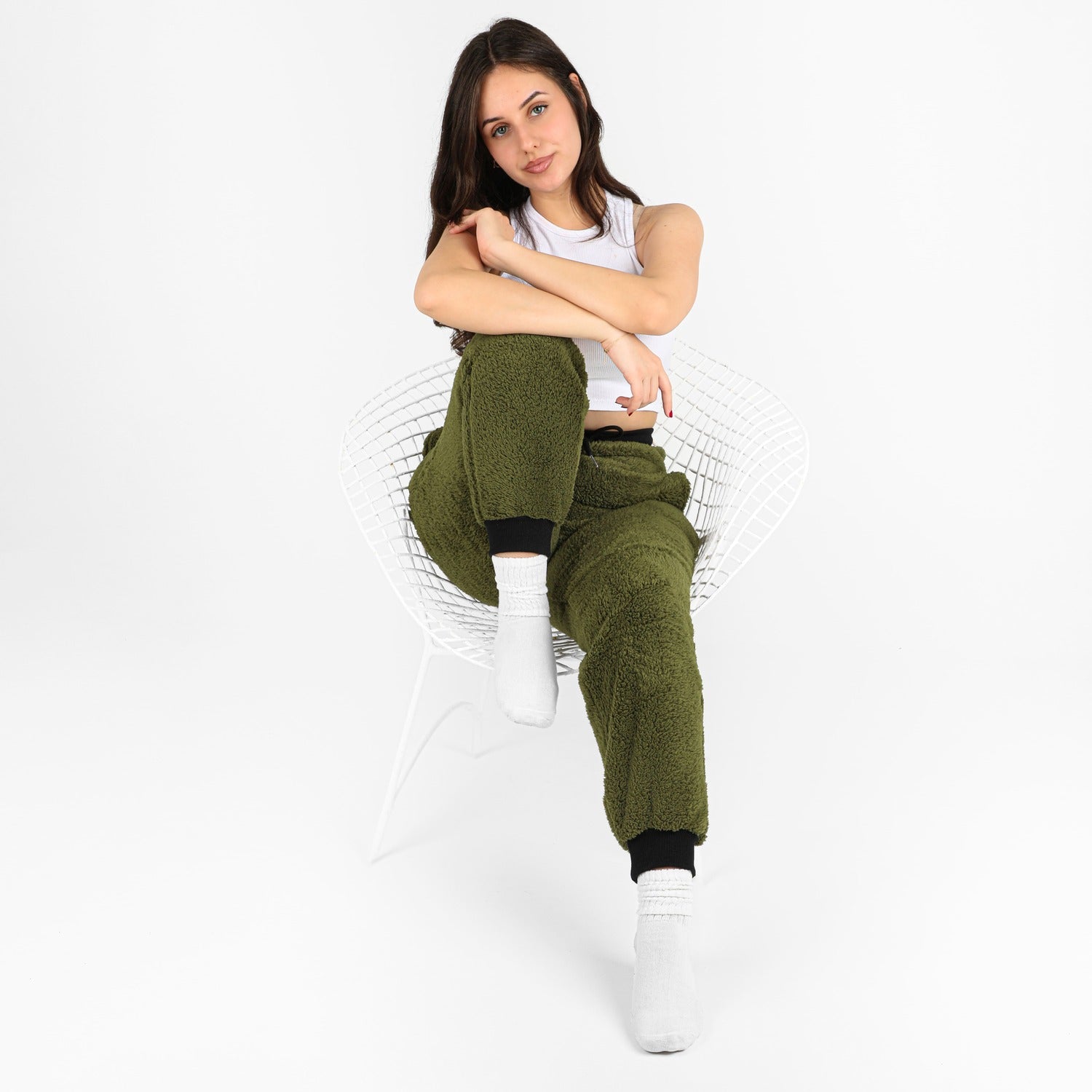 Pantalon-Sherpa (vert)