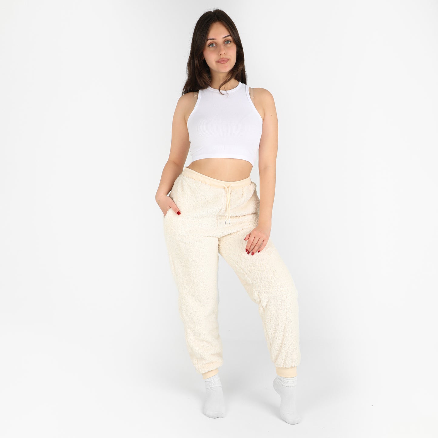 Pantalons Sherpa (Blanc cassé)