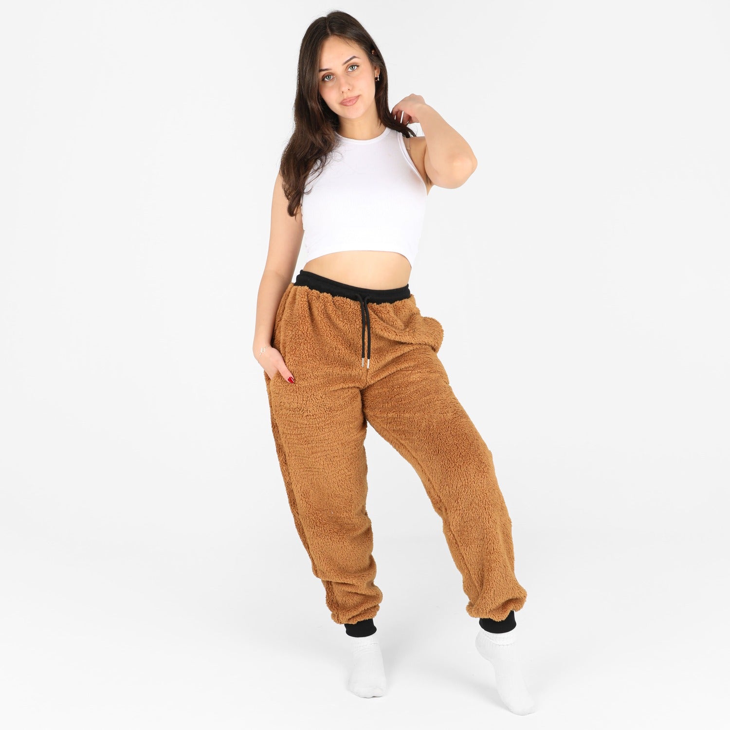 Pantalon-Sherpa (Caramel)