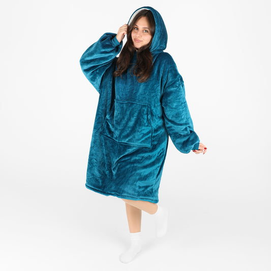 Blanket Hoodie (Bleu Sarcelle)