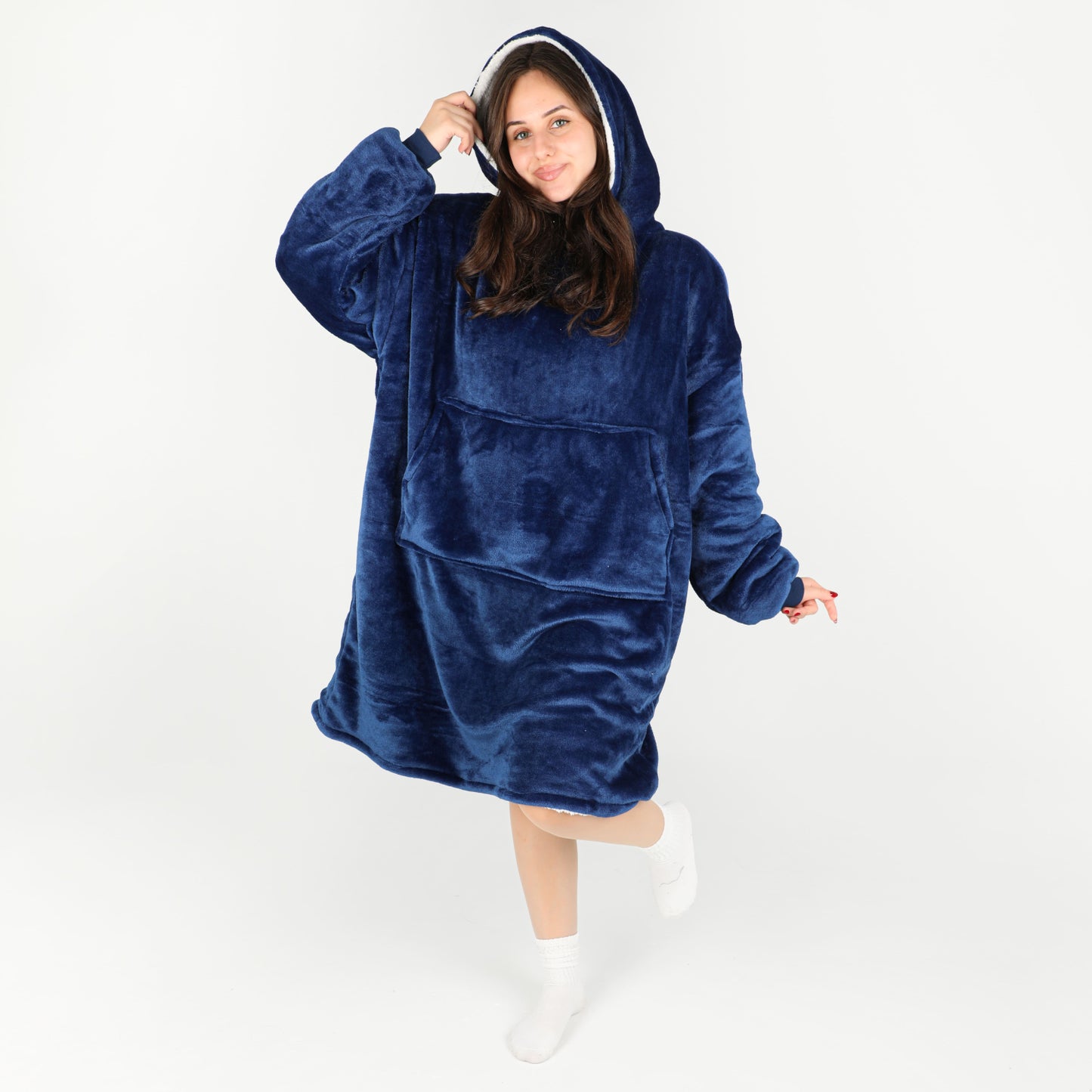 Blanket Hoodie (Bleu Marine)