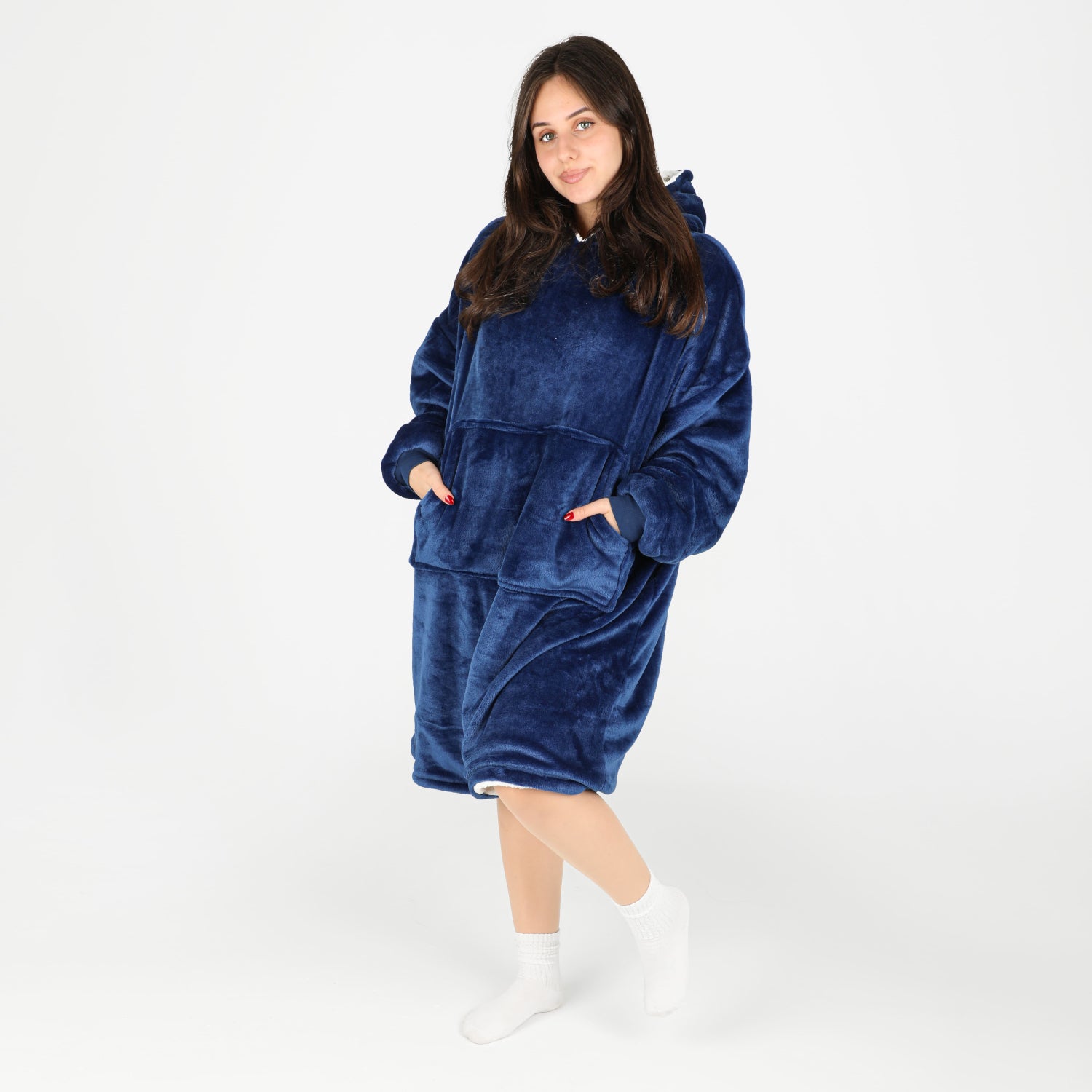 Blanket Hoodie (Bleu Marine)