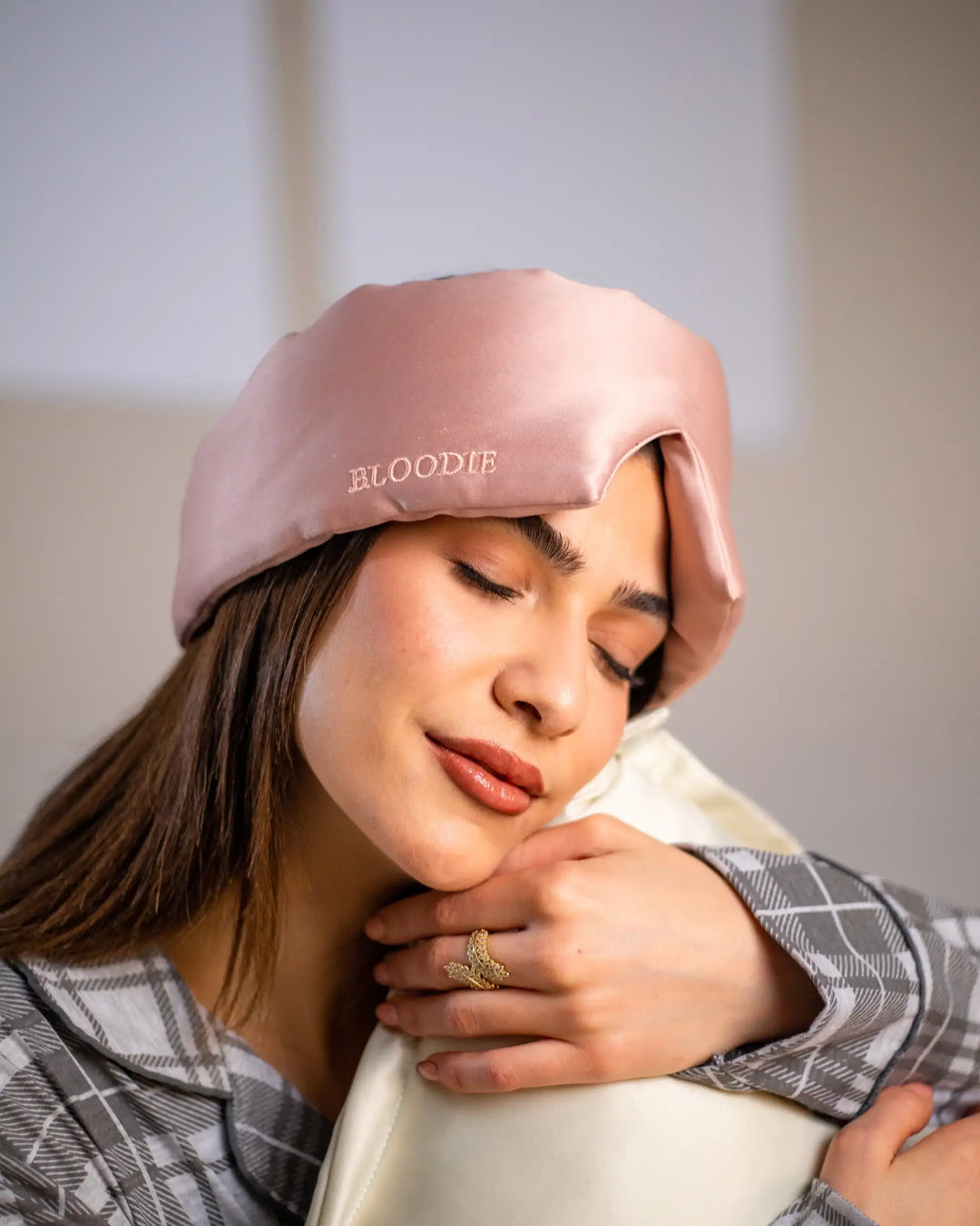 Masque de sommeil (rose poudré)