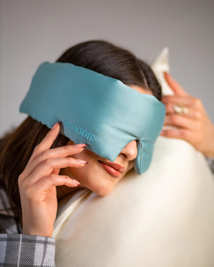 Masque de sommeil (vert d'eau)