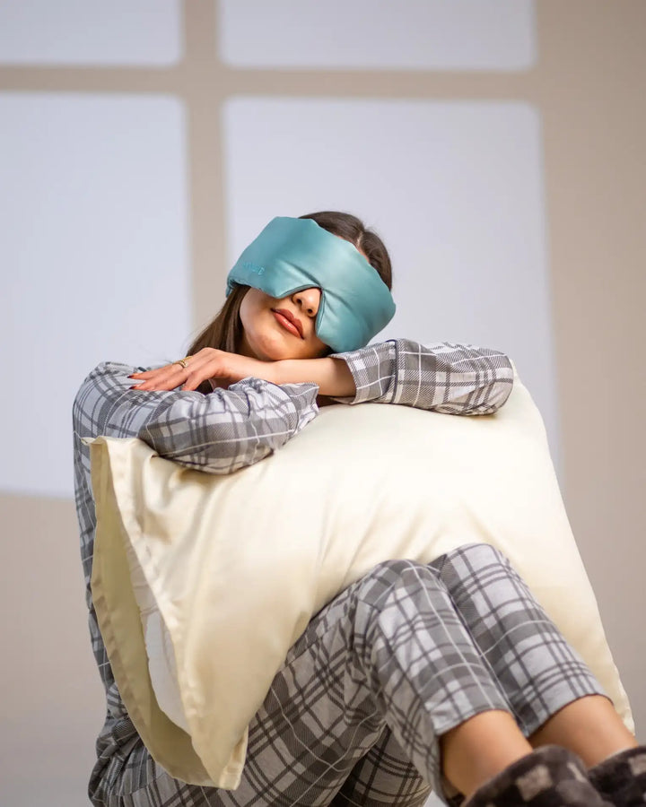 Masque de sommeil (vert d'eau)