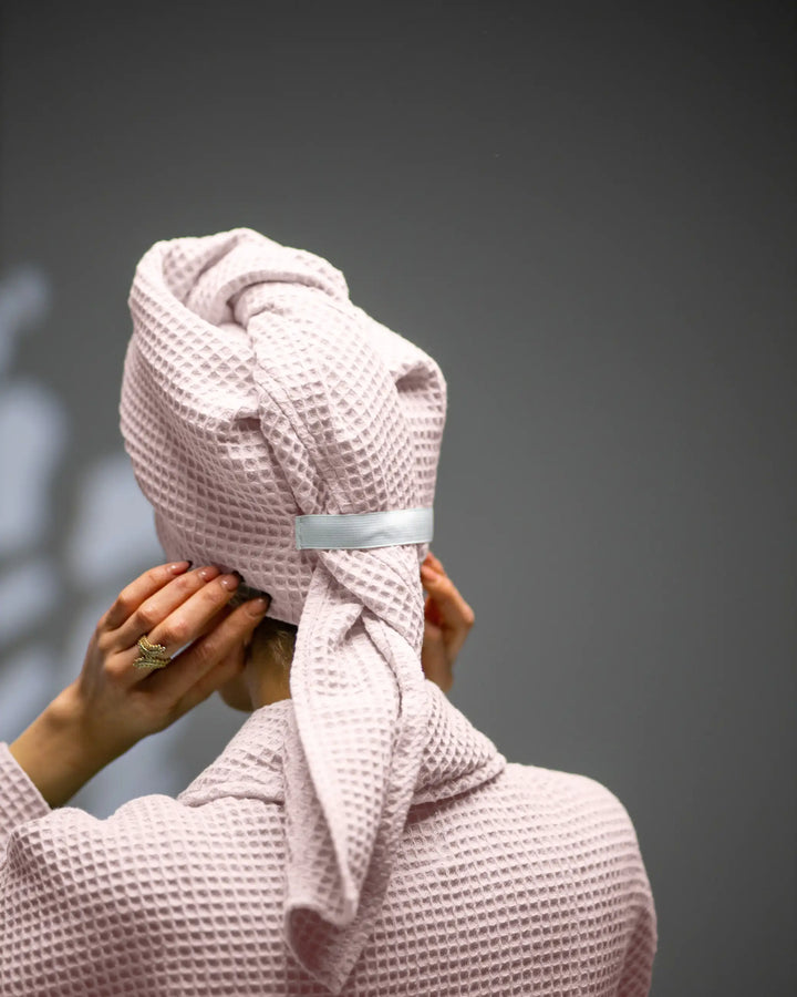Turban cheveux - Rose Poudré